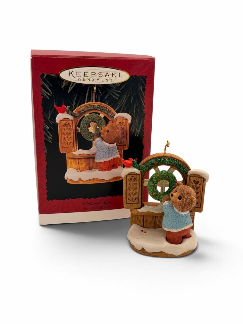 Hallmark Welcome Sign Tender Touches 1996 Christmas Ornament
